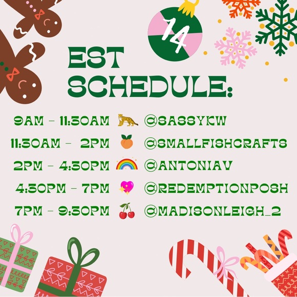 TONI’S SCHEDULE 🌈✨ - Picture 2 of 10